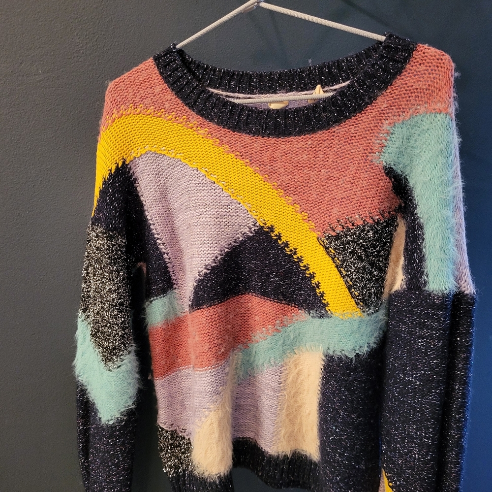 Anthropologie Mod Eyelash Sweater by Moth Size Small